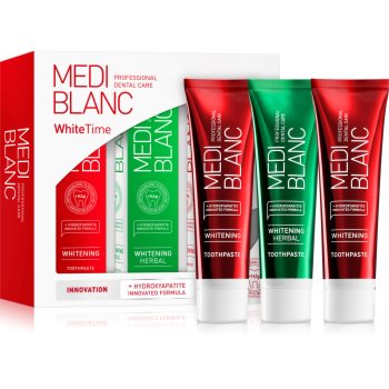 MEDIBLANC Dental Care White Time Set set pentru îngrijirea dentară pentru dinti albi si stralucitori - imagine 2